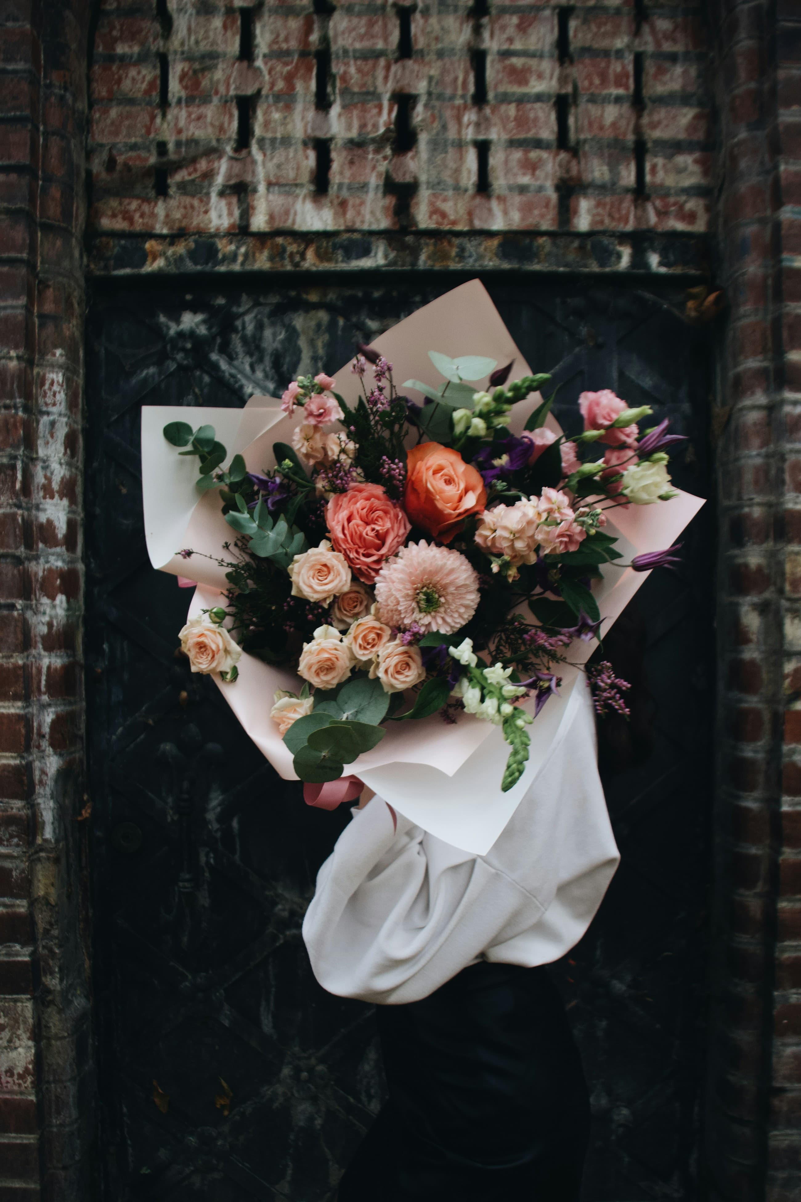 Bouquet professionale preparato per un fiorista