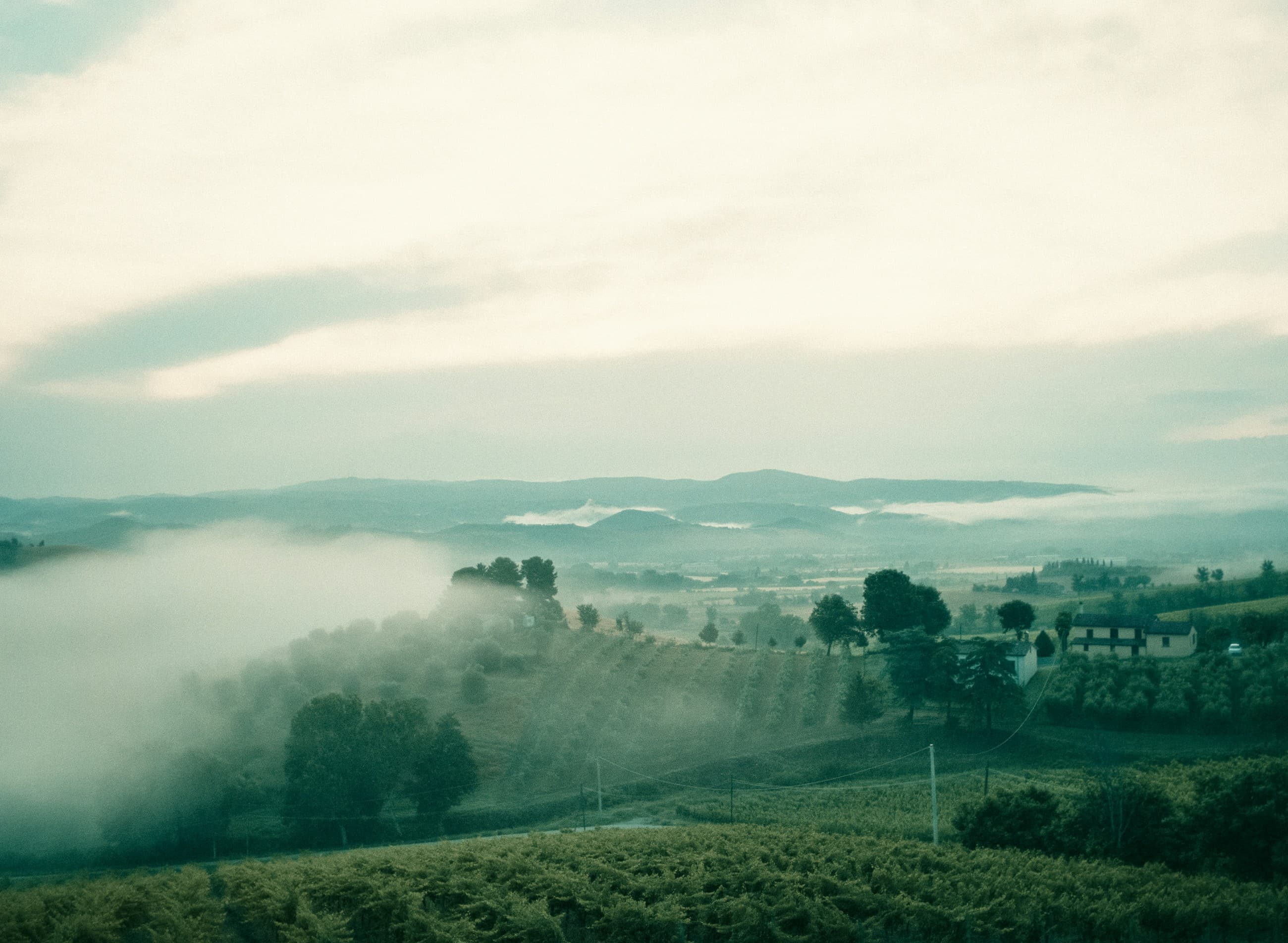 Paesaggio umbro sul Trasimeno